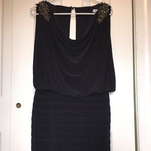 Navy Blue Cocktail Dress